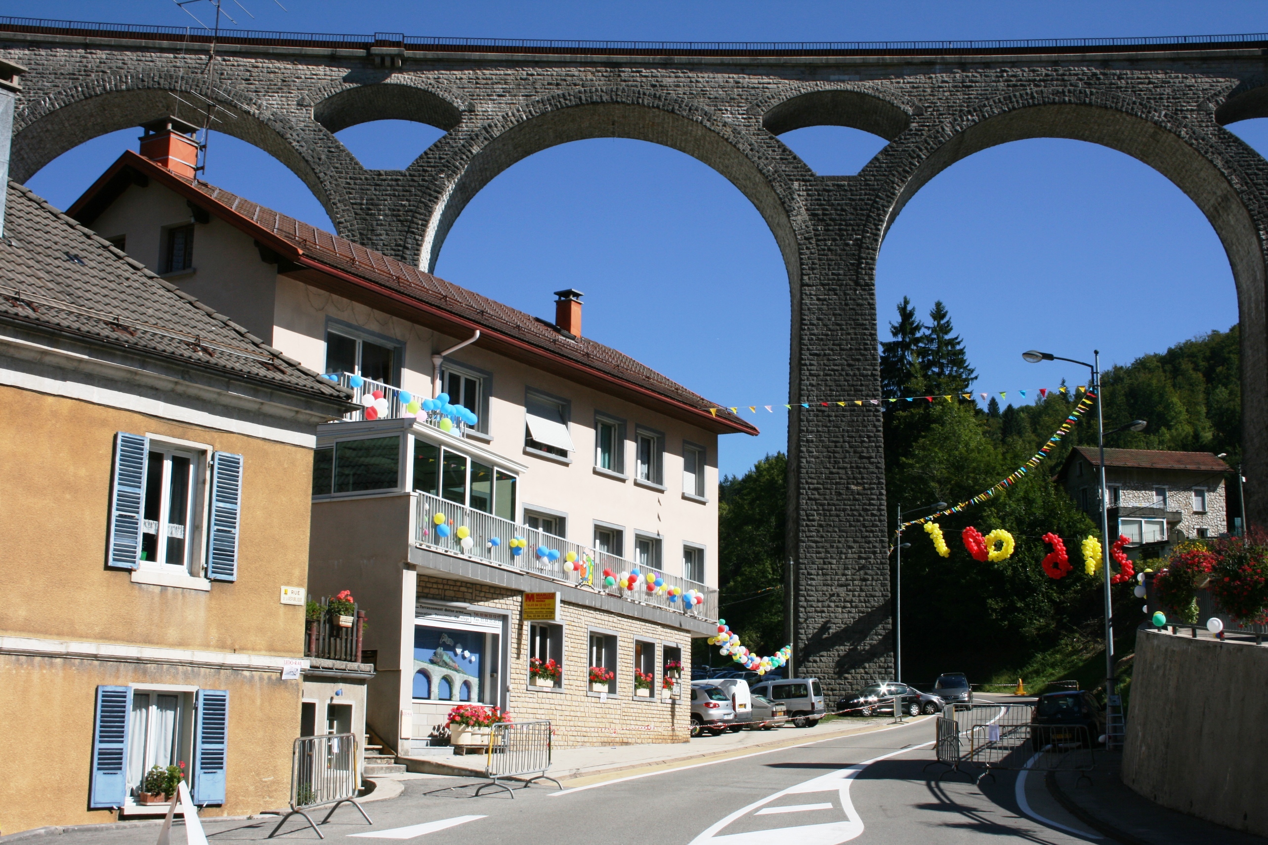 Morez, le Bas, et viaducs