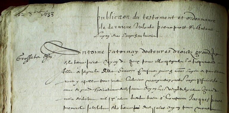 AD39 8B 21 Testament Pierre Prost et Antonia Lugan