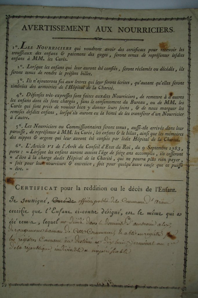 Enfant abandonné Christophe Margueron